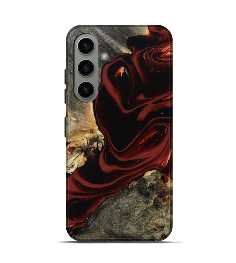 Galaxy S24 Wood Live Edge Phone Case - Coy (Red, 817485)