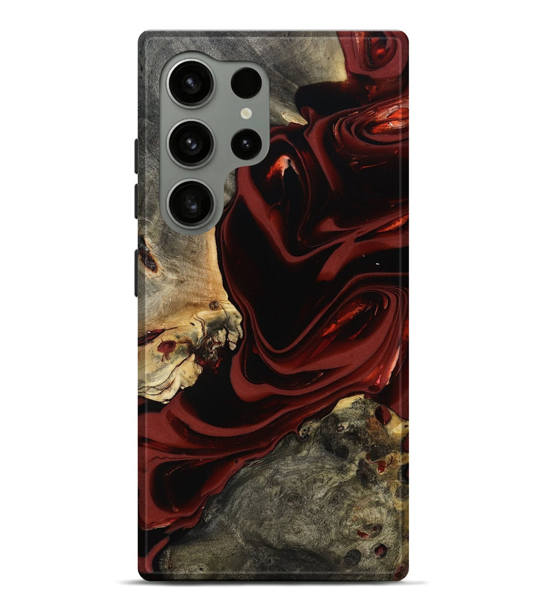 Galaxy S24 Ultra Wood Live Edge Phone Case - Coy (Red, 817485)