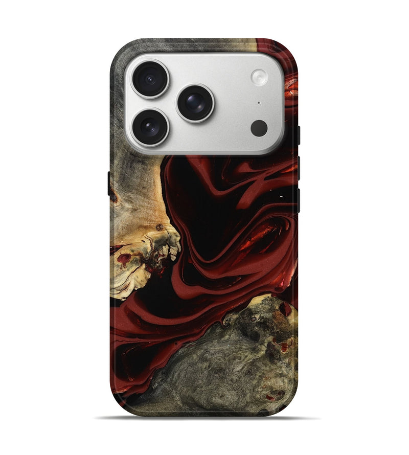 iPhone 17 Pro Wood Live Edge Phone Case - Coy (Red, 817485)