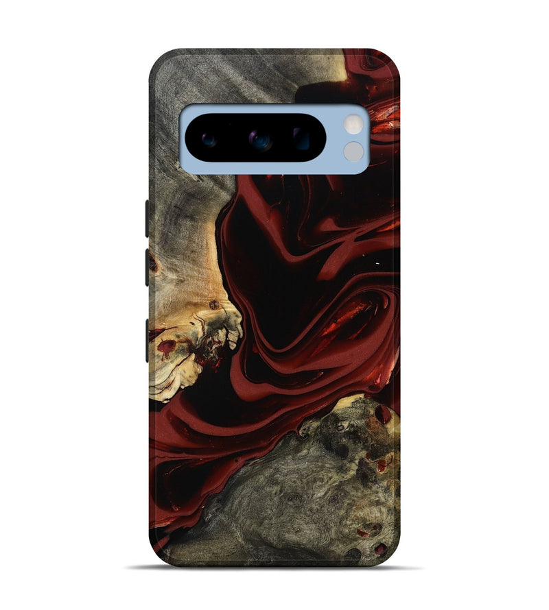 Pixel 8 Pro Wood Live Edge Phone Case - Coy (Red, 817485)