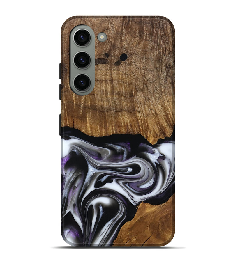 Galaxy S23 Plus Wood Live Edge Phone Case - Kartier (Black & White, 817486)