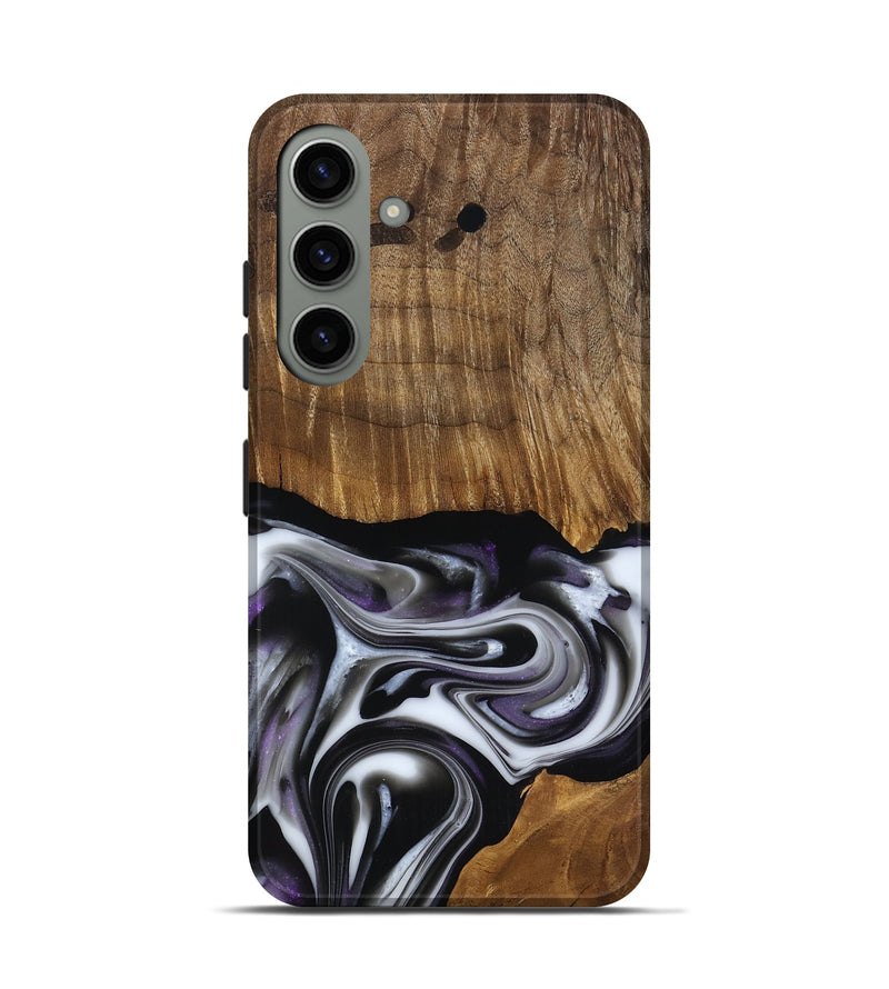 Galaxy S24 Wood Live Edge Phone Case - Kartier (Black & White, 817486)