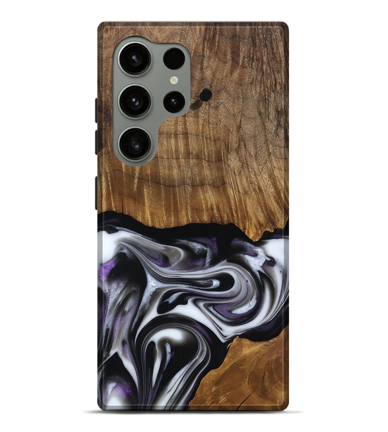 Galaxy S24 Ultra Wood Live Edge Phone Case - Kartier (Black & White, 817486)