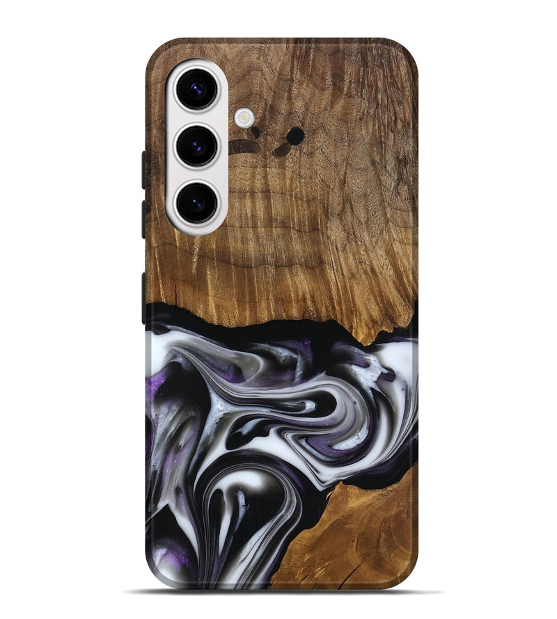 Galaxy S25 Plus Wood Live Edge Phone Case - Kartier (Black & White, 817486)