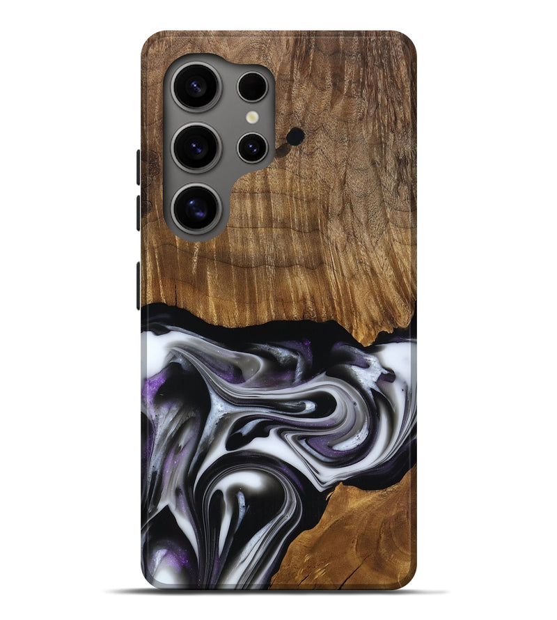 Galaxy S25 Ultra Wood Live Edge Phone Case - Kartier (Black & White, 817486)
