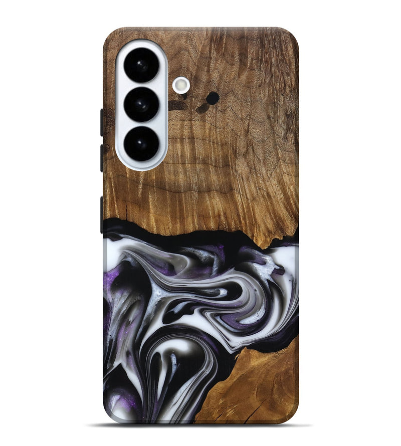 Galaxy S26 Plus Wood Live Edge Phone Case - Kartier (Black & White, 817486)