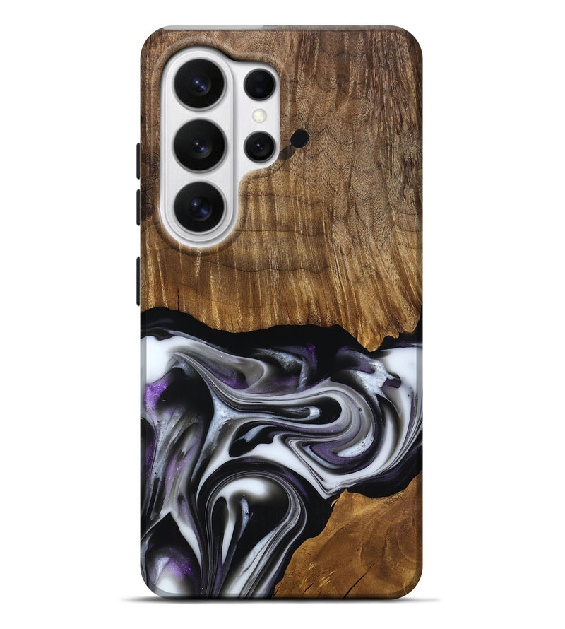 Galaxy S26 Ultra Wood Live Edge Phone Case - Kartier (Black & White, 817486)
