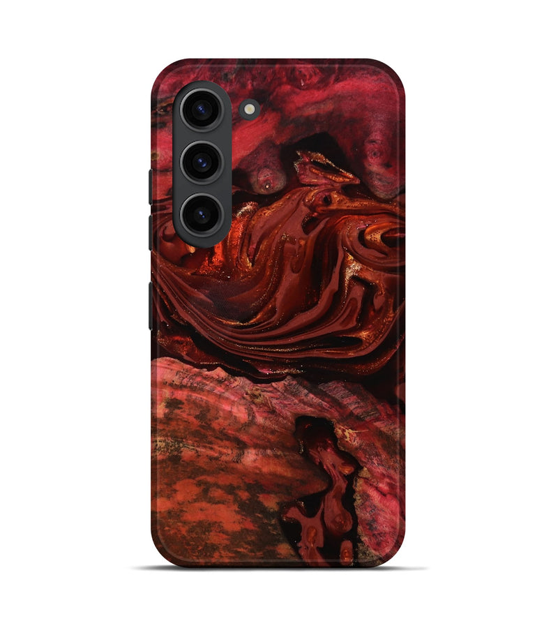 Galaxy S23 Wood Live Edge Phone Case - Taft (Red, 817487)