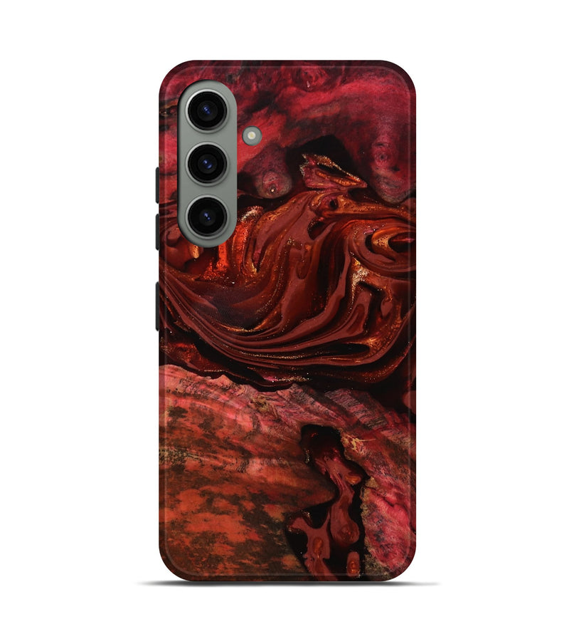 Galaxy S24 Wood Live Edge Phone Case - Taft (Red, 817487)