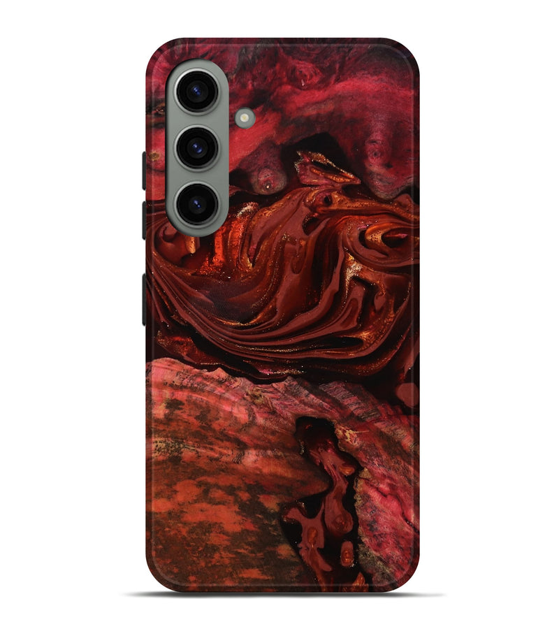 Galaxy S24 Plus Wood Live Edge Phone Case - Taft (Red, 817487)