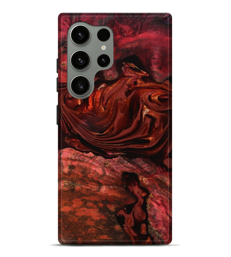 Galaxy S24 Ultra Wood Live Edge Phone Case - Taft (Red, 817487)