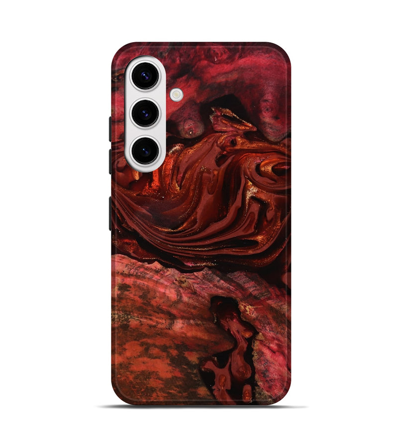 Galaxy S25 Wood Live Edge Phone Case - Taft (Red, 817487)