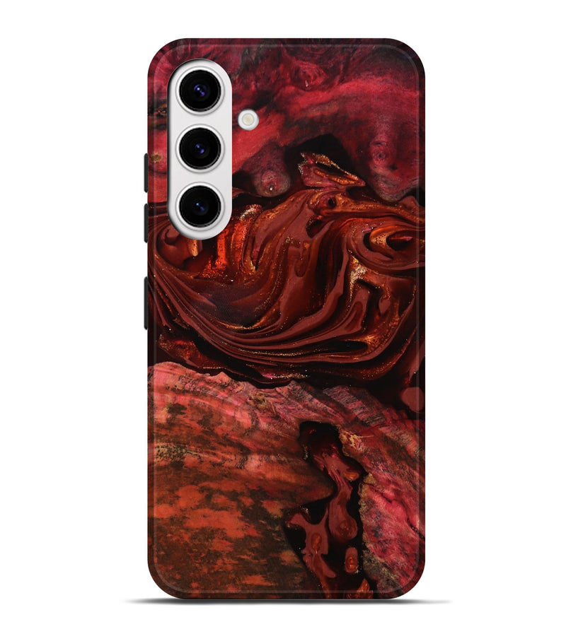 Galaxy S25 Plus Wood Live Edge Phone Case - Taft (Red, 817487)