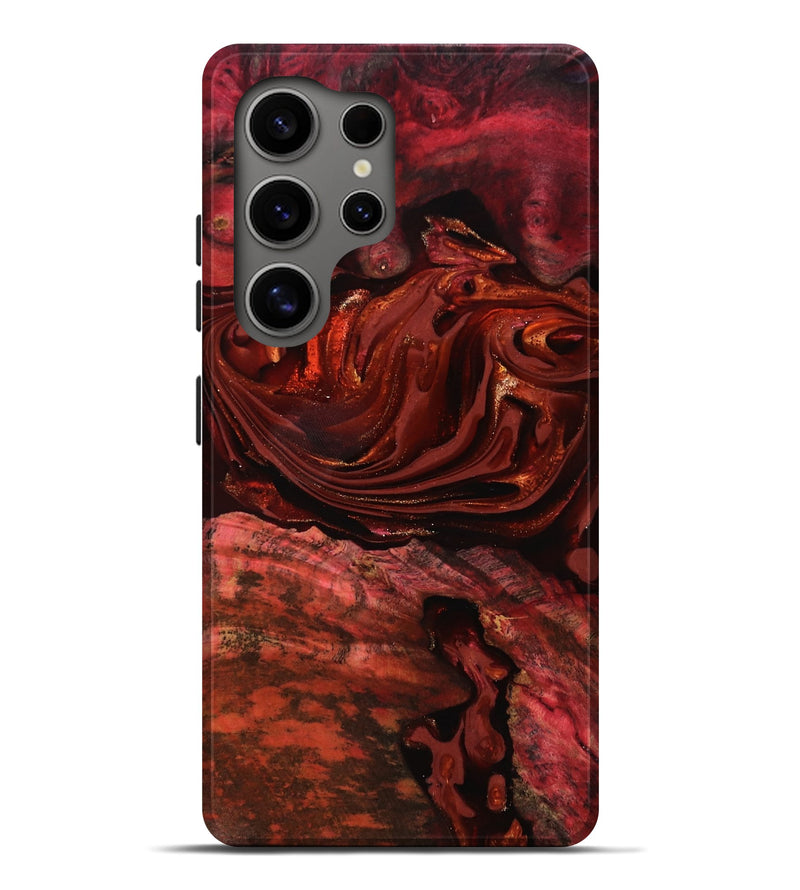 Galaxy S25 Ultra Wood Live Edge Phone Case - Taft (Red, 817487)