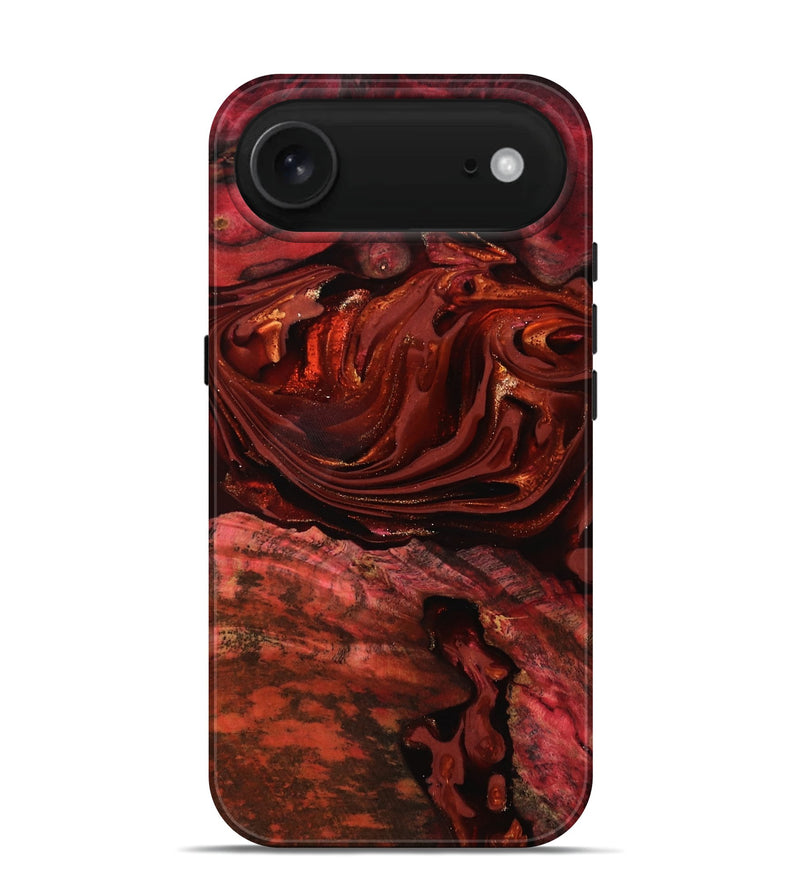 iPhone 17 Air Wood Live Edge Phone Case - Taft (Red, 817487)