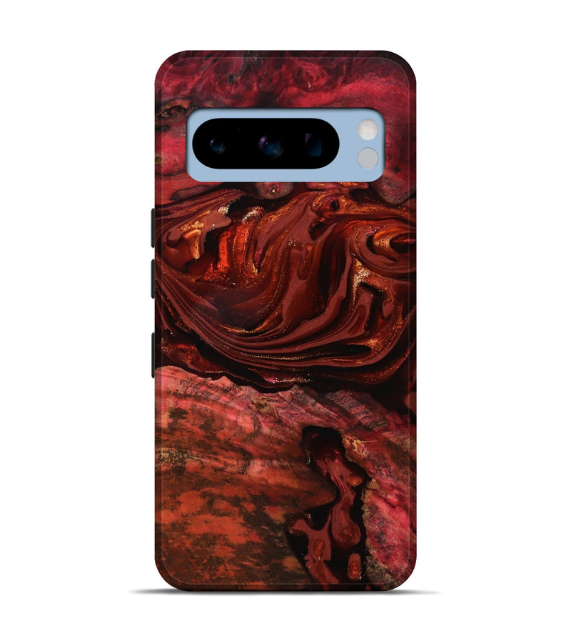Pixel 8 Pro Wood Live Edge Phone Case - Taft (Red, 817487)