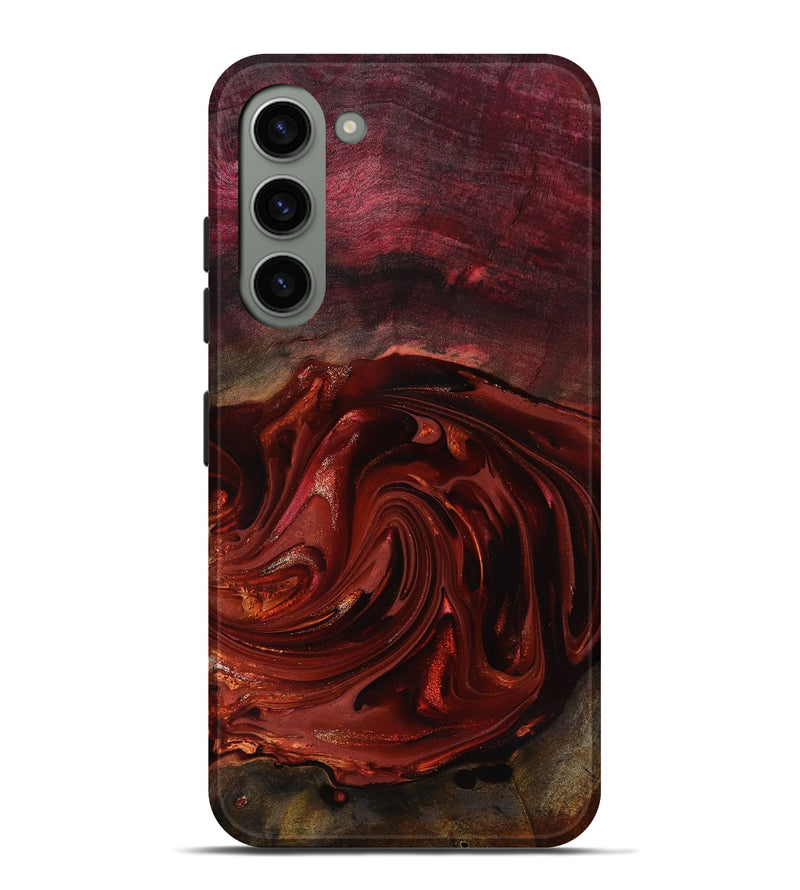 Galaxy S23 Plus Wood Live Edge Phone Case - Aurelio (Red, 817488)