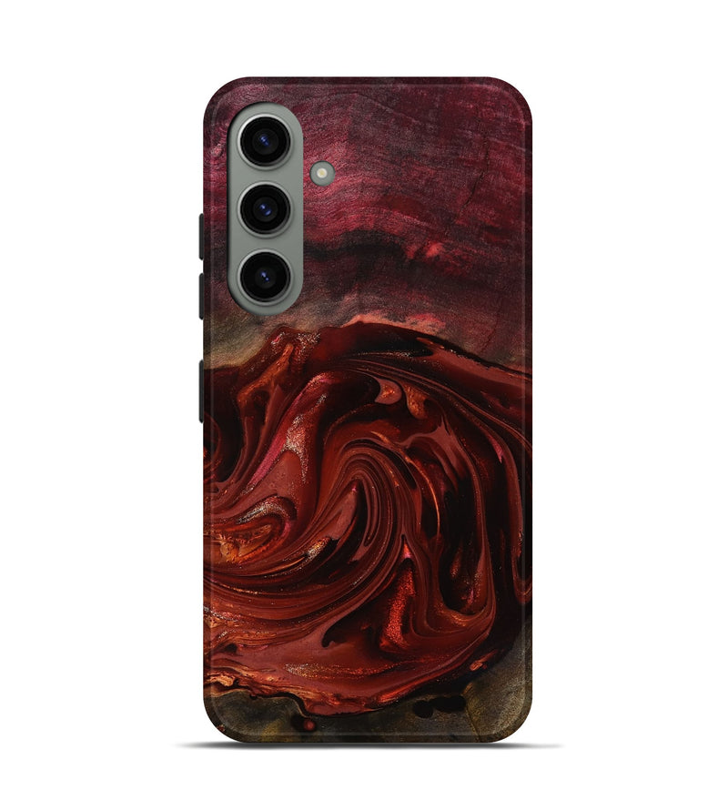 Galaxy S24 Wood Live Edge Phone Case - Aurelio (Red, 817488)