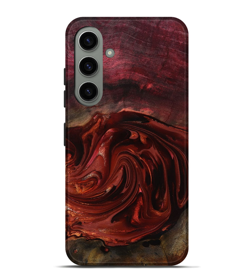 Galaxy S24 Plus Wood Live Edge Phone Case - Aurelio (Red, 817488)