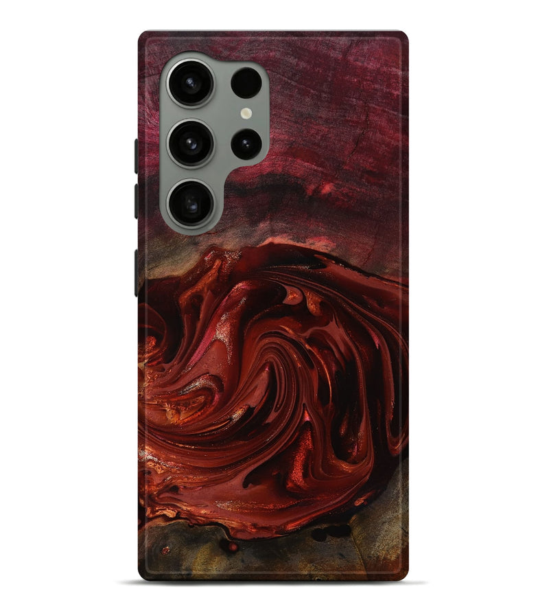 Galaxy S24 Ultra Wood Live Edge Phone Case - Aurelio (Red, 817488)