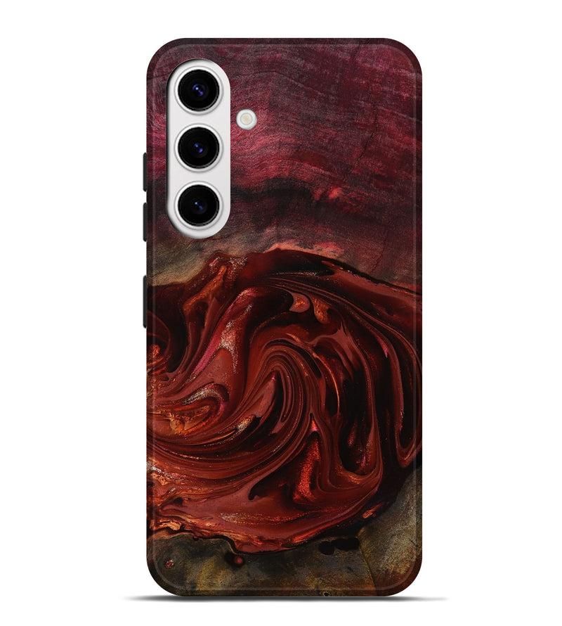 Galaxy S25 Plus Wood Live Edge Phone Case - Aurelio (Red, 817488)