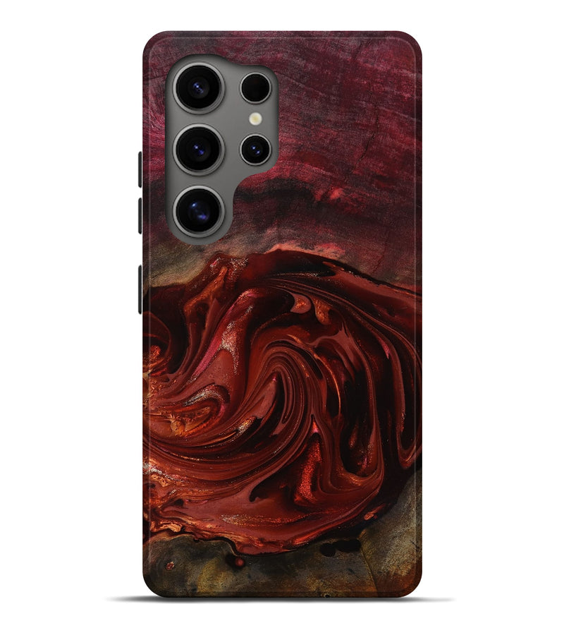 Galaxy S25 Ultra Wood Live Edge Phone Case - Aurelio (Red, 817488)
