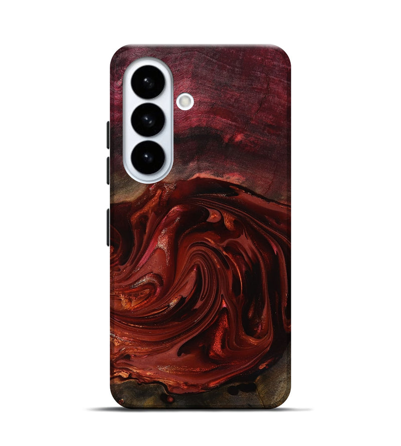 Galaxy S26 Wood Live Edge Phone Case - Aurelio (Red, 817488)