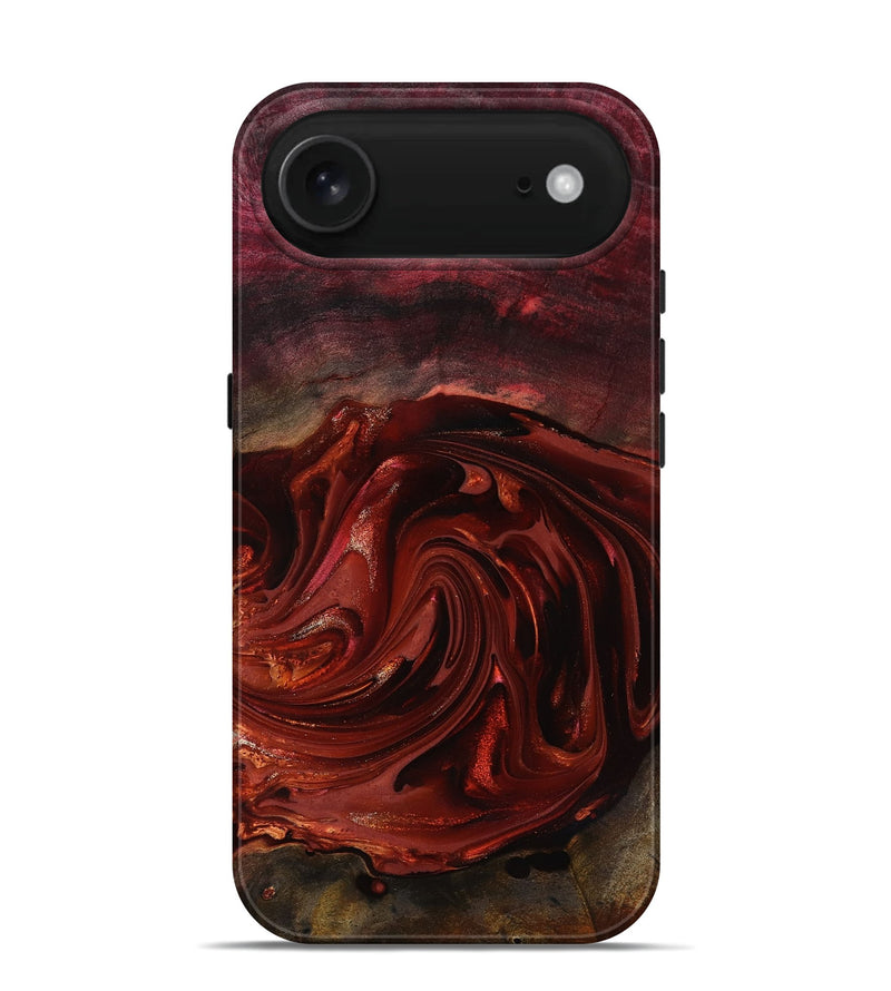 iPhone 17 Air Wood Live Edge Phone Case - Aurelio (Red, 817488)