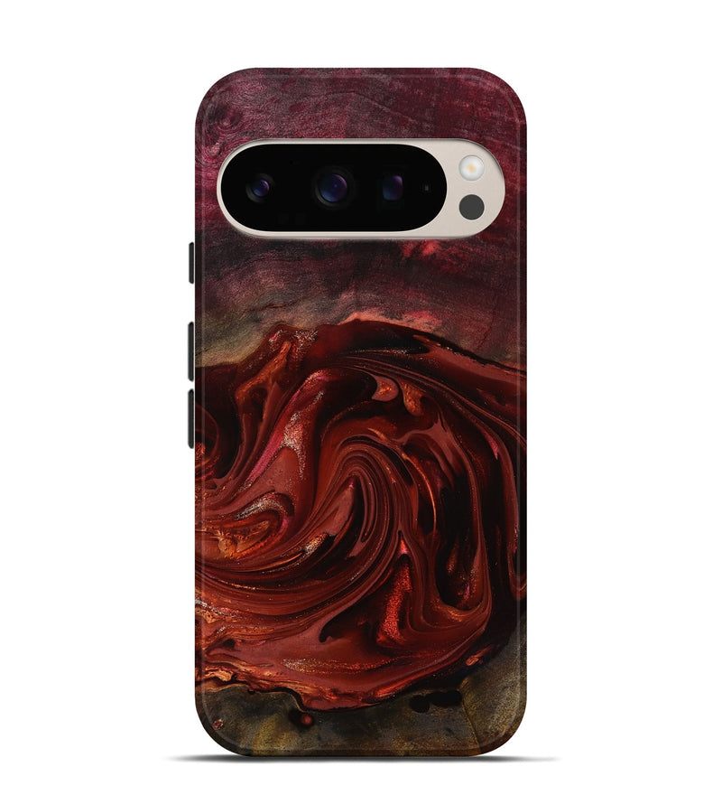 Pixel 10 Wood Live Edge Phone Case - Aurelio (Red, 817488)