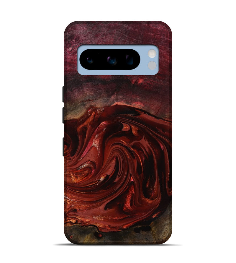 Pixel 8 Pro Wood Live Edge Phone Case - Aurelio (Red, 817488)