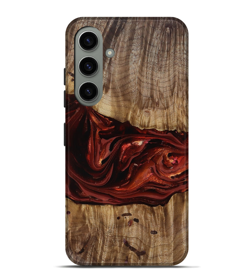 Galaxy S24 Plus Wood Live Edge Phone Case - Katrina (Red, 817489)