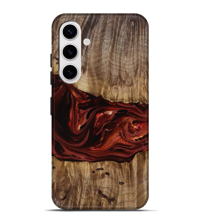 Galaxy S25 Plus Wood Live Edge Phone Case - Katrina (Red, 817489)