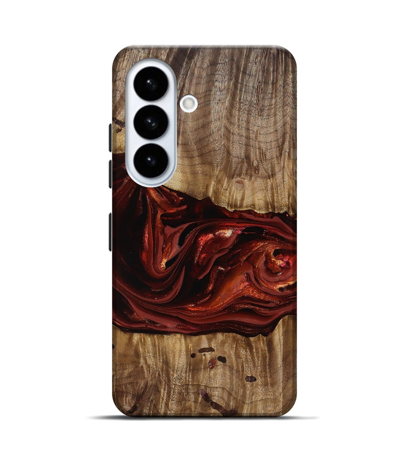 Galaxy S26 Wood Live Edge Phone Case - Katrina (Red, 817489)