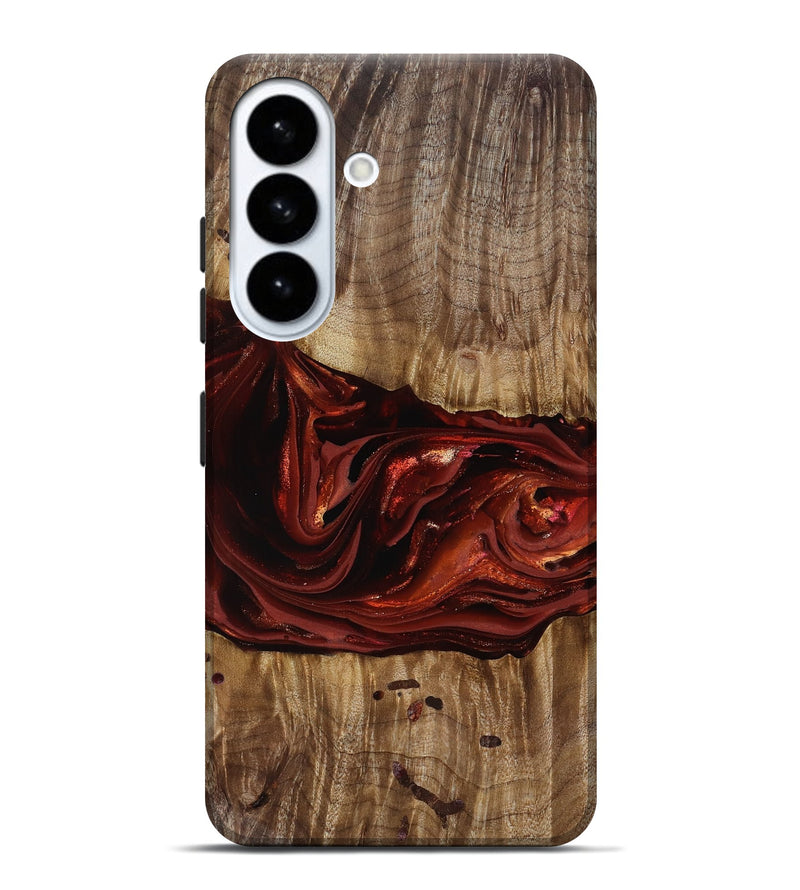 Galaxy S26 Plus Wood Live Edge Phone Case - Katrina (Red, 817489)