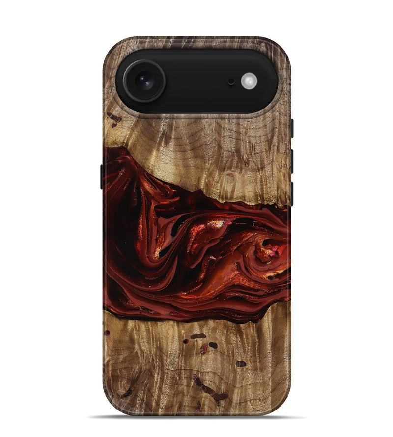 iPhone 17 Air Wood Live Edge Phone Case - Katrina (Red, 817489)