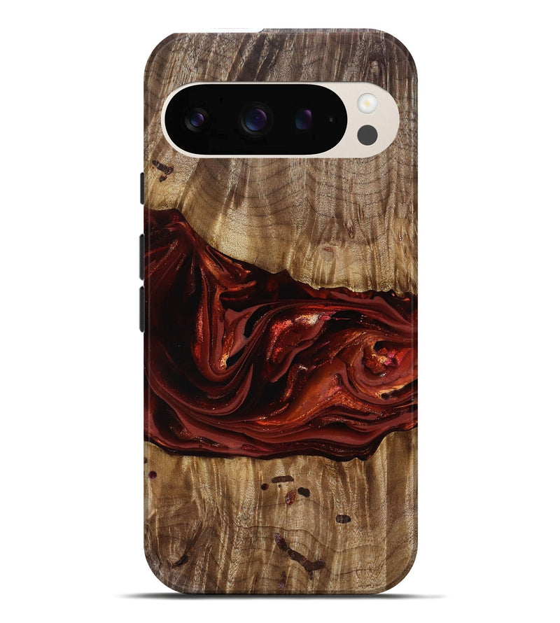 Pixel 10 Pro XL Wood Live Edge Phone Case - Katrina (Red, 817489)