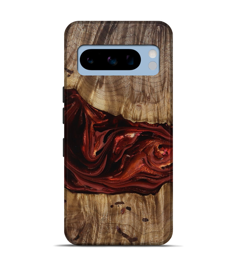 Pixel 8 Pro Wood Live Edge Phone Case - Katrina (Red, 817489)