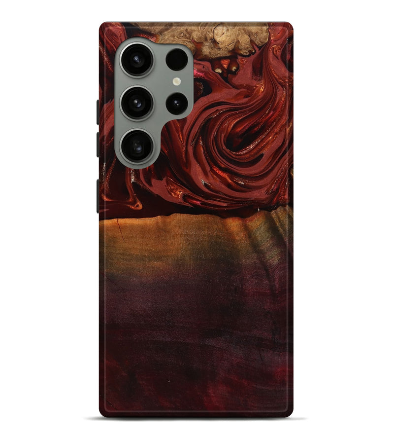 Galaxy S24 Ultra Wood Live Edge Phone Case - Lessie (Red, 817491)