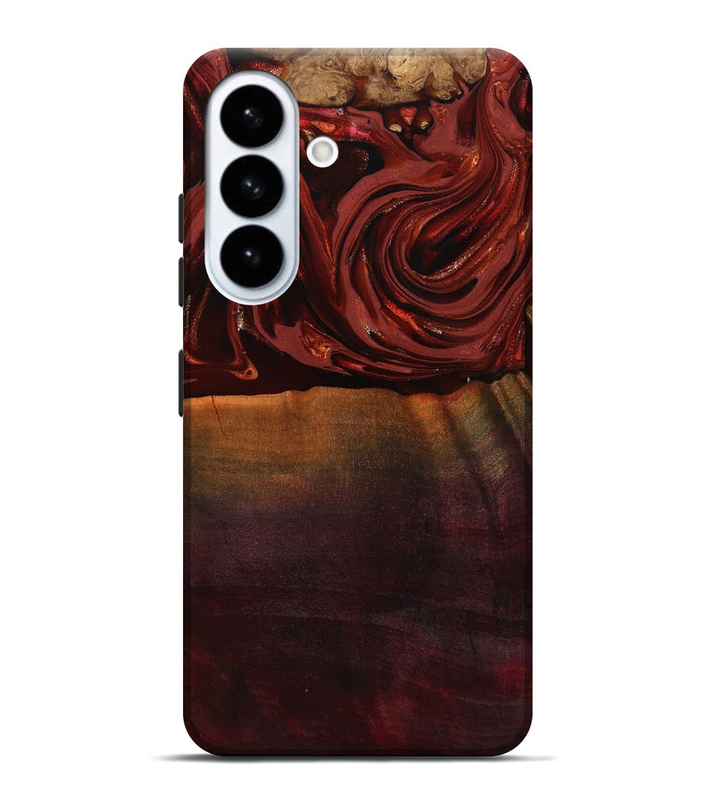 Galaxy S26 Plus Wood Live Edge Phone Case - Lessie (Red, 817491)