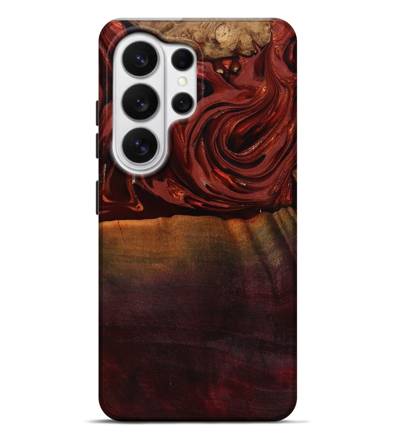 Galaxy S26 Ultra Wood Live Edge Phone Case - Lessie (Red, 817491)