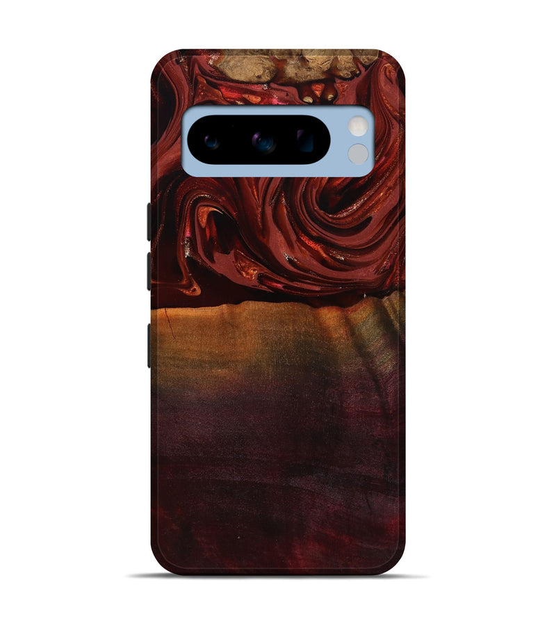 Pixel 8 Pro Wood Live Edge Phone Case - Lessie (Red, 817491)