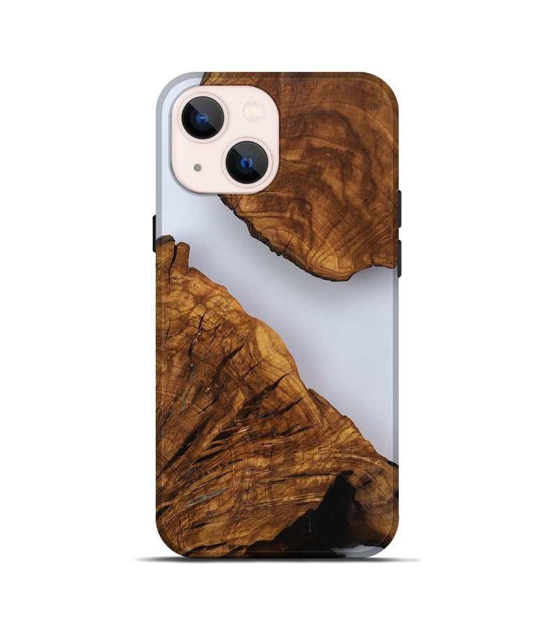 iPhone 13 mini Wood Live Edge Phone Case - Hal (Clear, 817492)