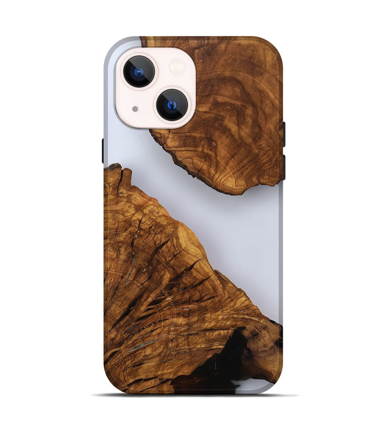 iPhone 14 Wood Live Edge Phone Case - Hal (Clear, 817492)