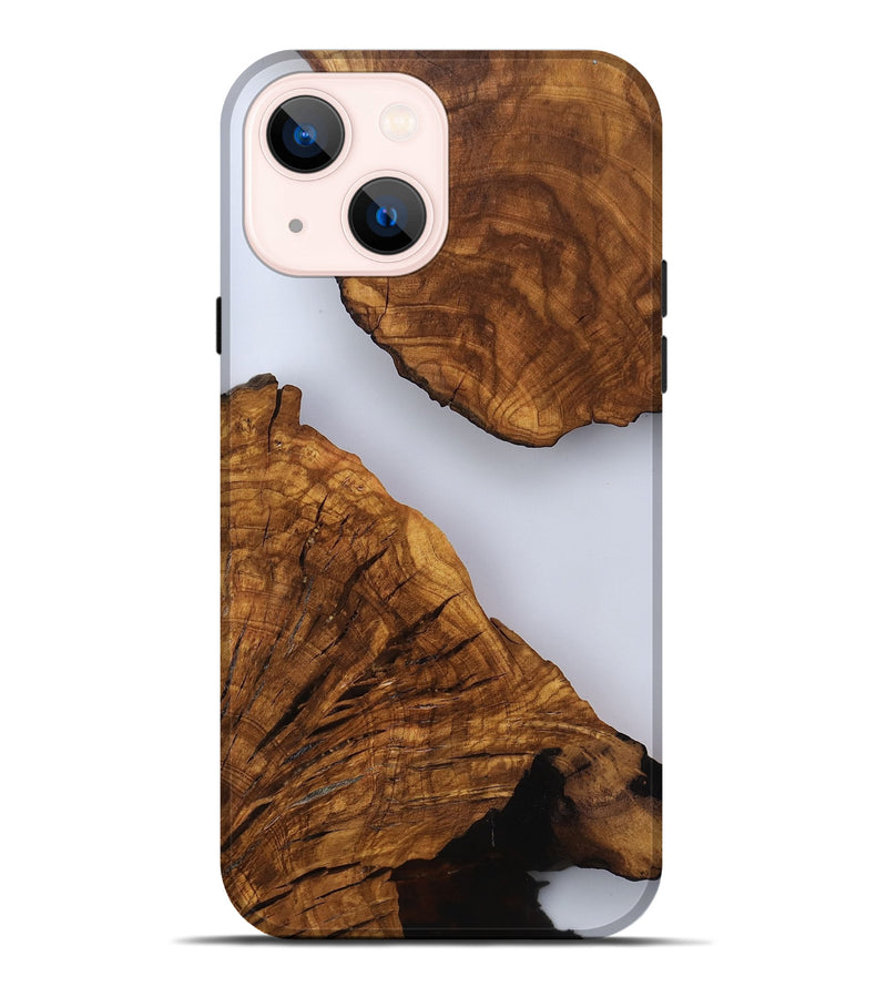 iPhone 14 Plus Wood Live Edge Phone Case - Hal (Clear, 817492)