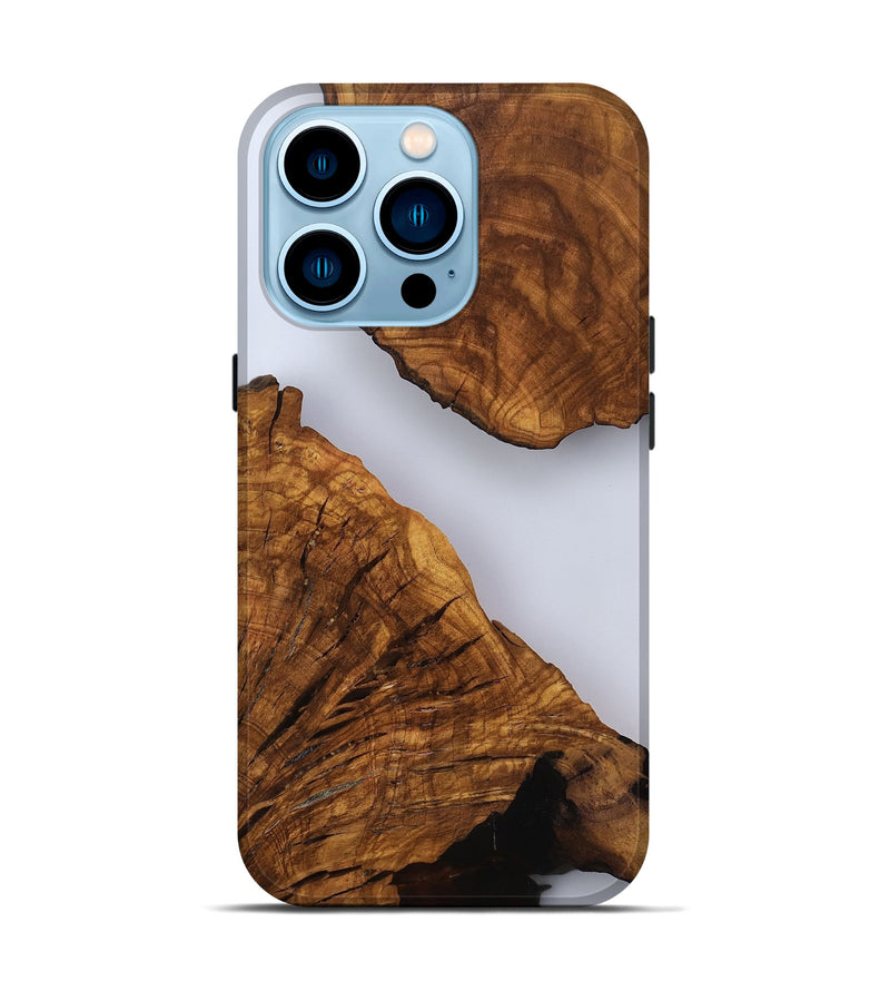 iPhone 14 Pro Wood Live Edge Phone Case - Hal (Clear, 817492)