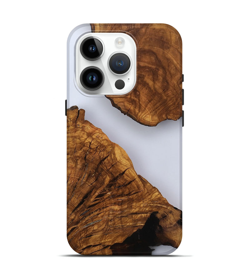 iPhone 15 Pro Wood Live Edge Phone Case - Hal (Clear, 817492)