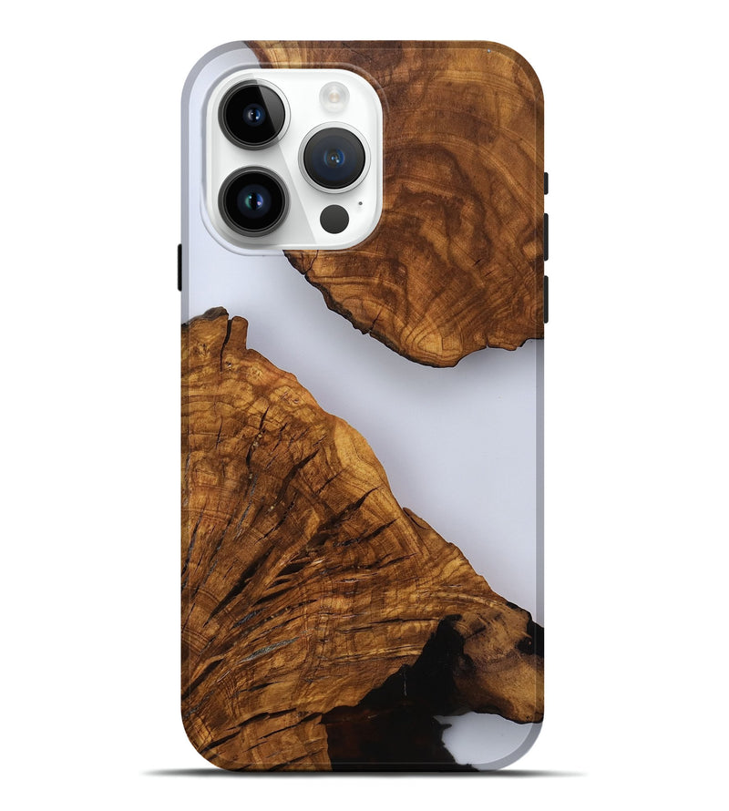iPhone 15 Pro Max Wood Live Edge Phone Case - Hal (Clear, 817492)