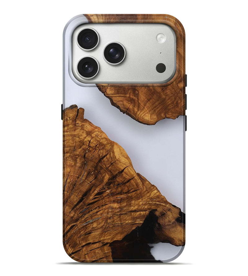 iPhone 17 Pro Max Wood Live Edge Phone Case - Hal (Clear, 817492)