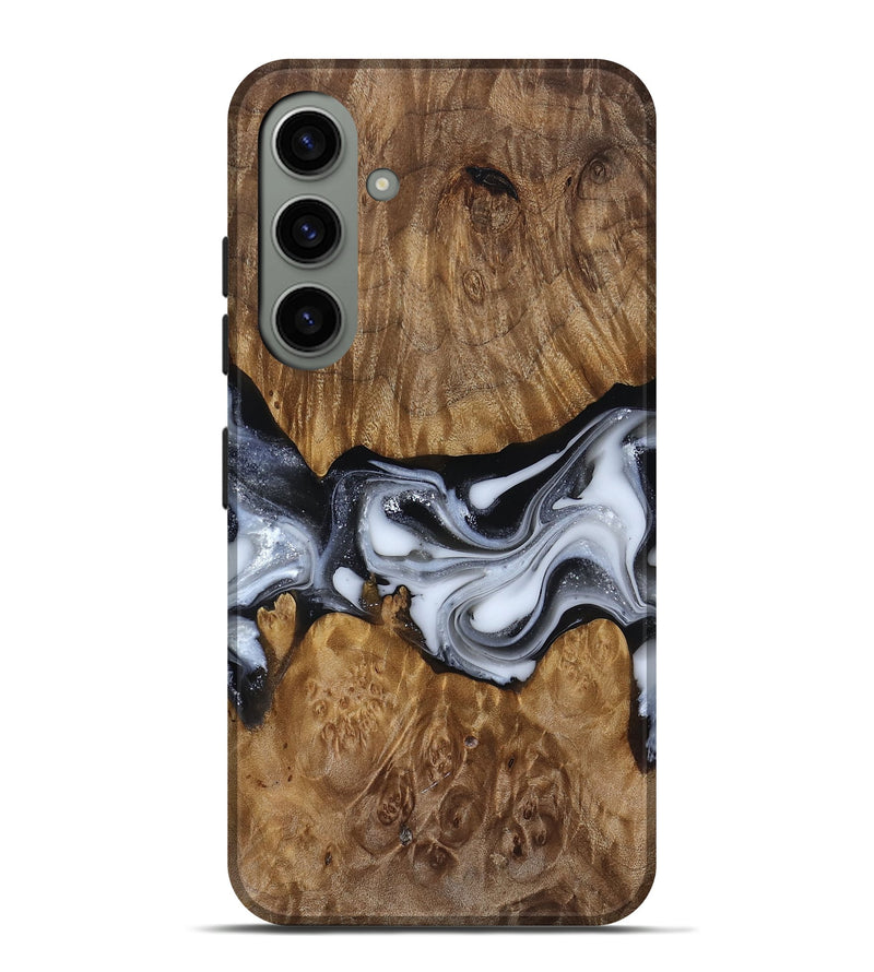 Galaxy S24 Plus Wood Live Edge Phone Case - Nash (Black & White, 817493)