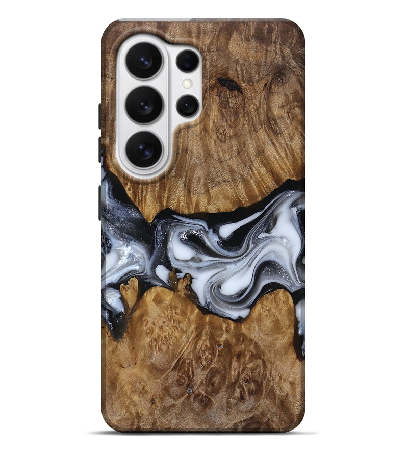 Galaxy S26 Ultra Wood Live Edge Phone Case - Nash (Black & White, 817493)